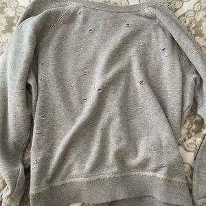 grey oversized crewneck